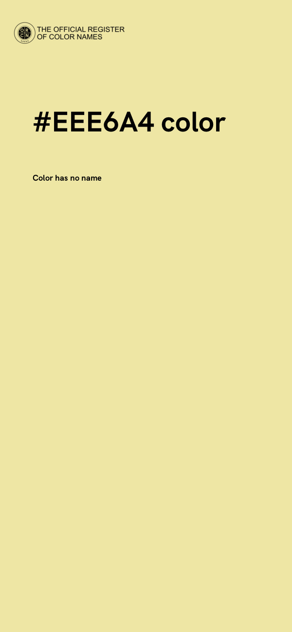 #EEE6A4 color image