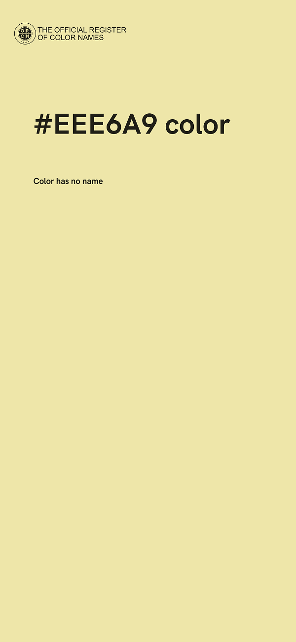 #EEE6A9 color image