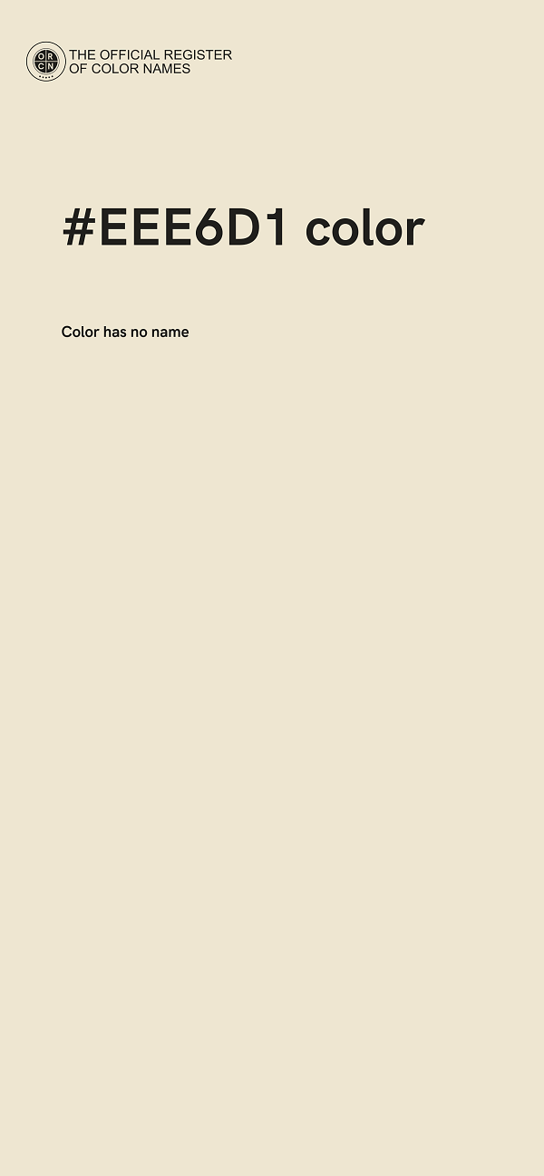 #EEE6D1 color image