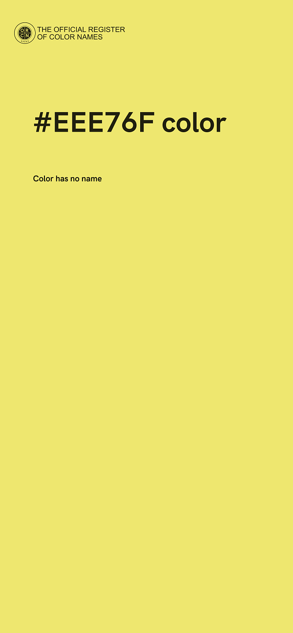 #EEE76F color image