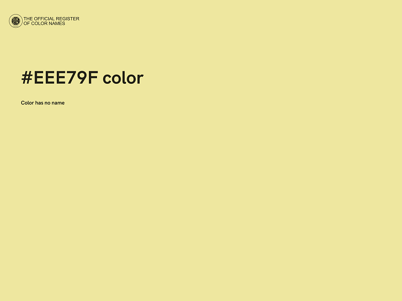 #EEE79F color image