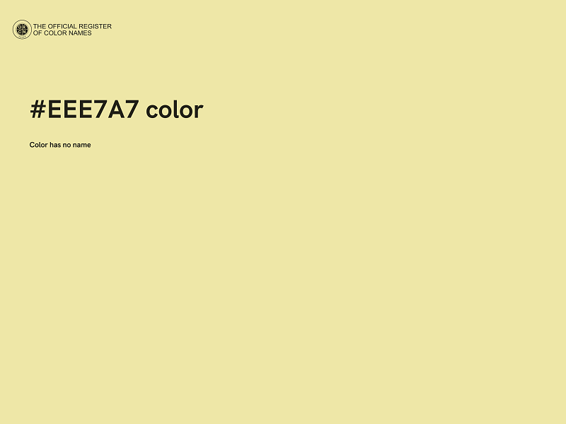#EEE7A7 color image