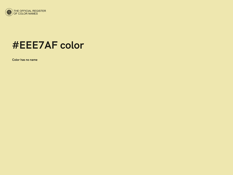 #EEE7AF color image