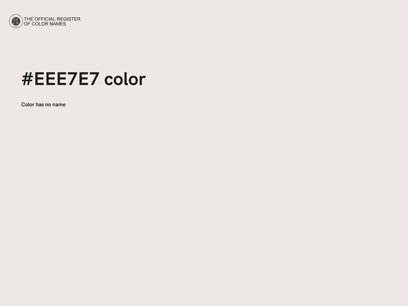 #EEE7E7 color image