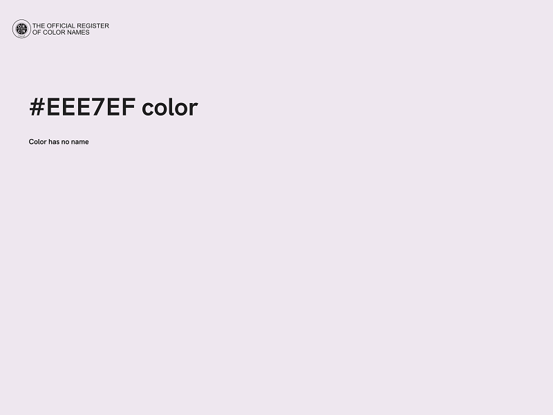 #EEE7EF color image