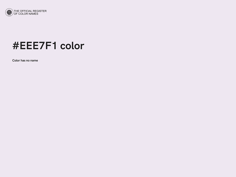 #EEE7F1 color image