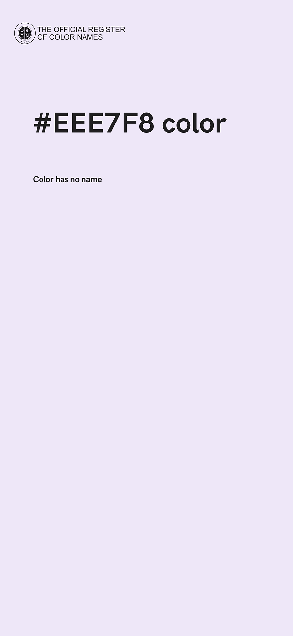 #EEE7F8 color image