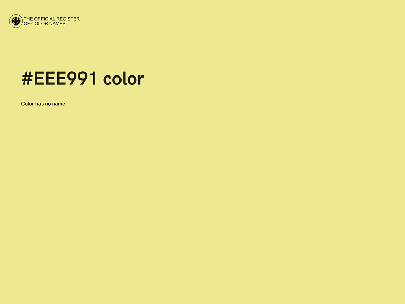 #EEE991 color image