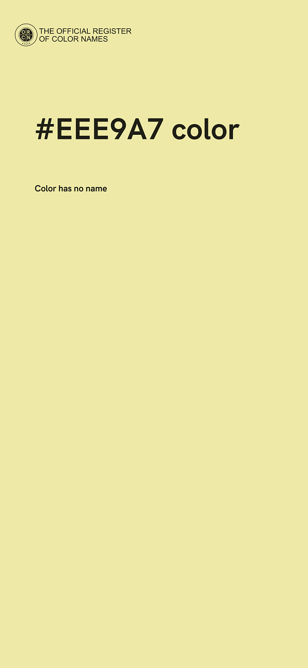 #EEE9A7 color image