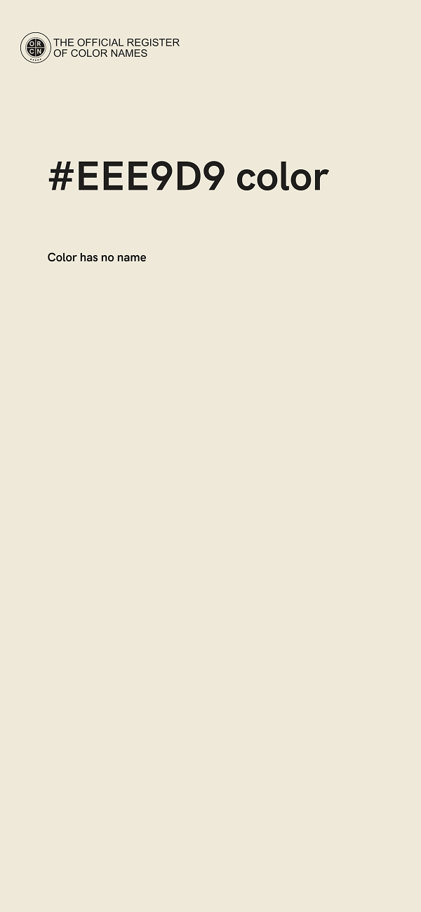 #EEE9D9 color image