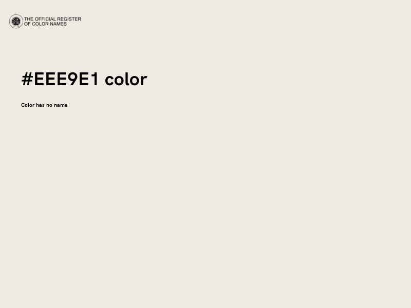 #EEE9E1 color image