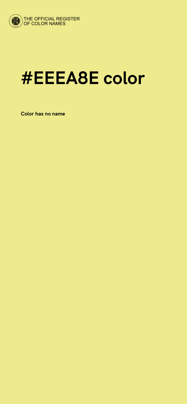 #EEEA8E color image