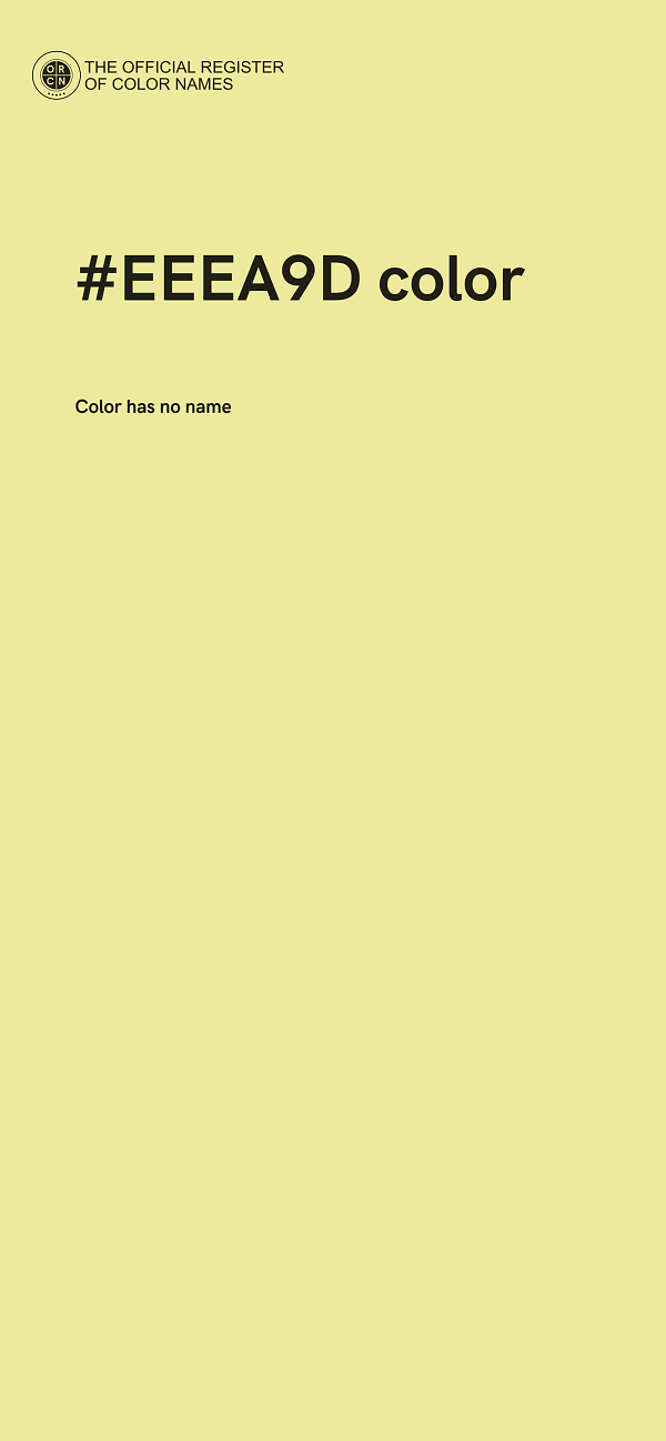 #EEEA9D color image