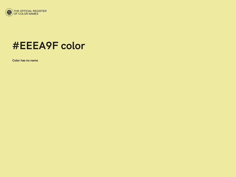 #EEEA9F color image