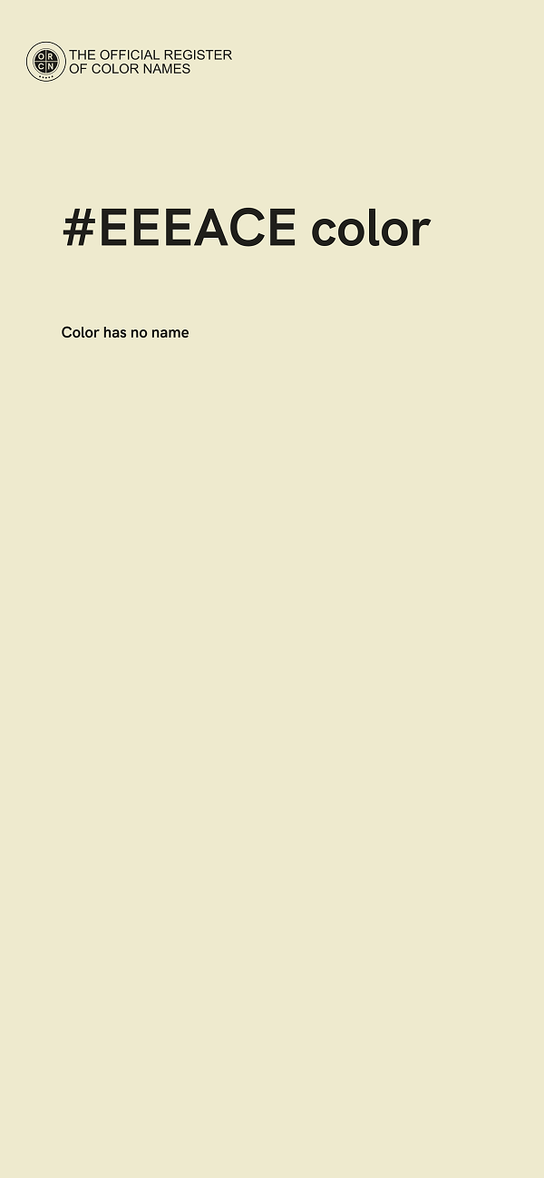 #EEEACE color image