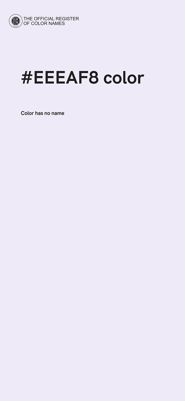 #EEEAF8 color image