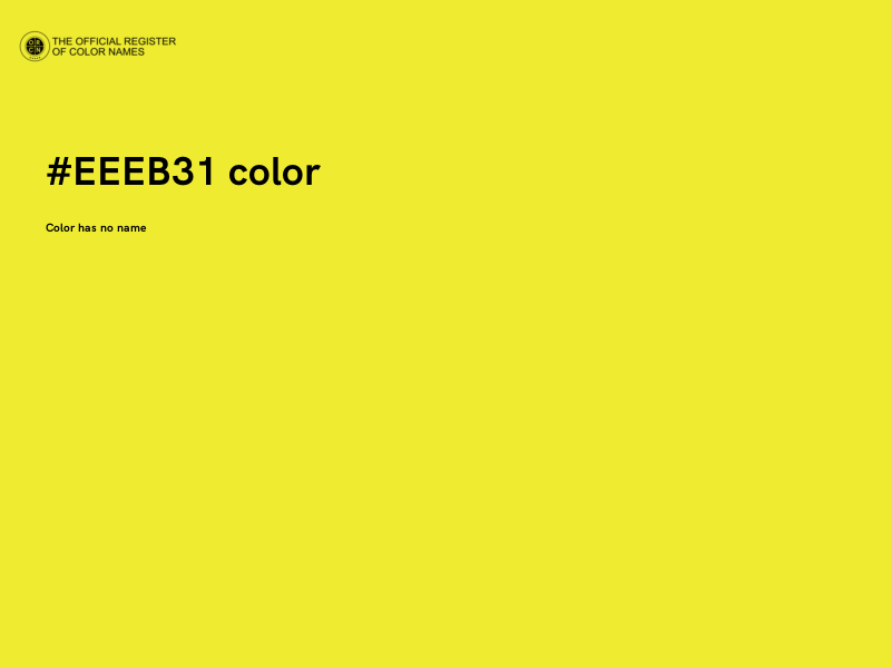#EEEB31 color image