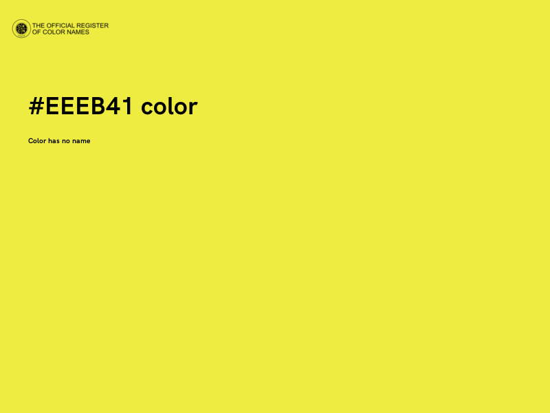 #EEEB41 color image
