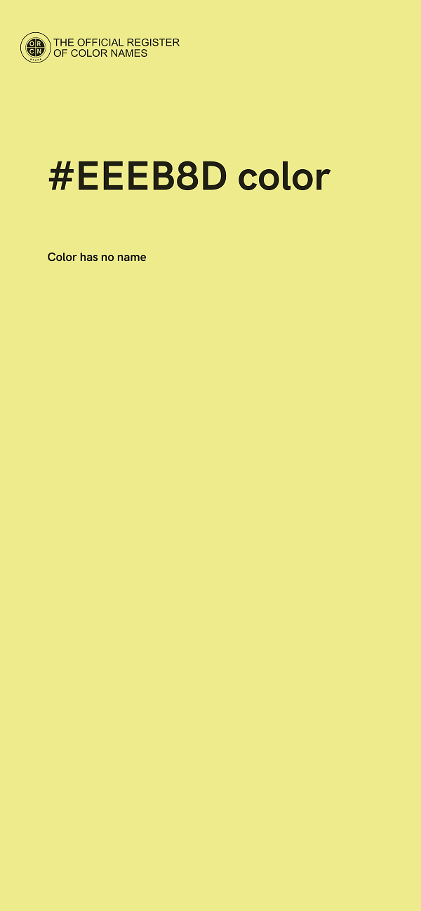 #EEEB8D color image