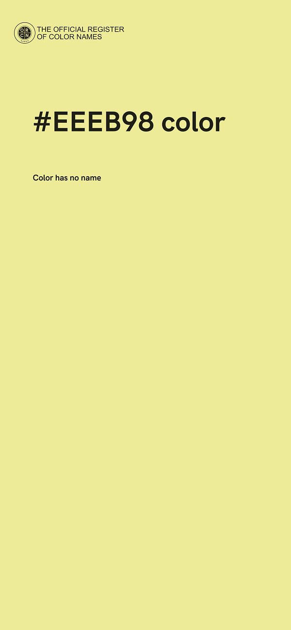 #EEEB98 color image
