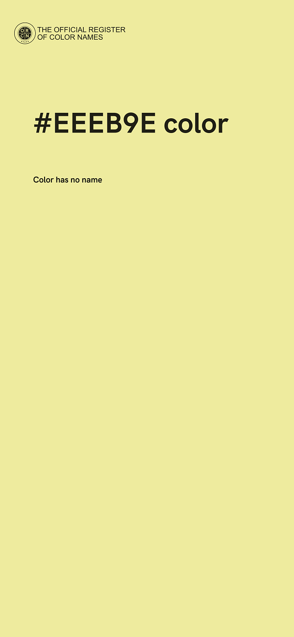 #EEEB9E color image