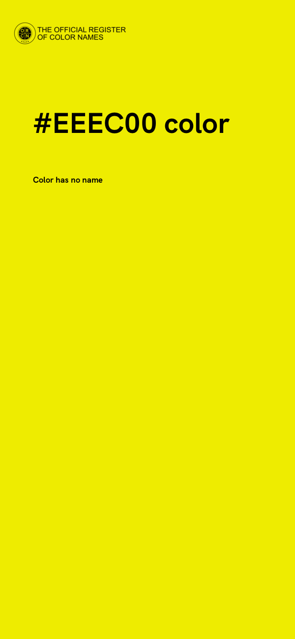 #EEEC00 color image