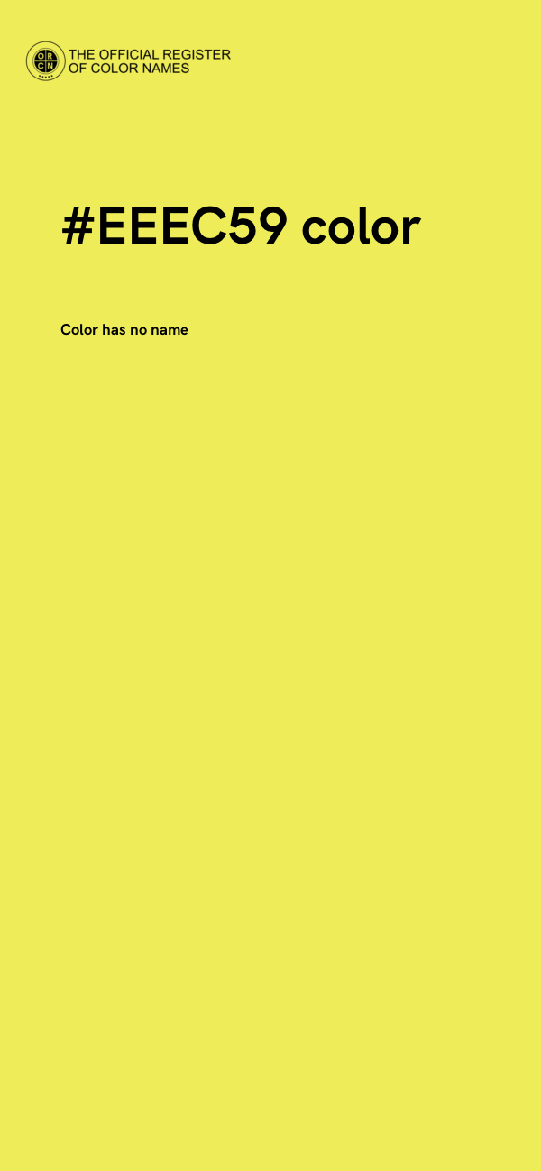 #EEEC59 color image