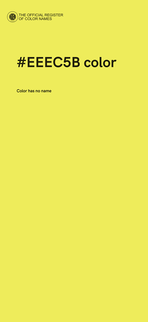 #EEEC5B color image