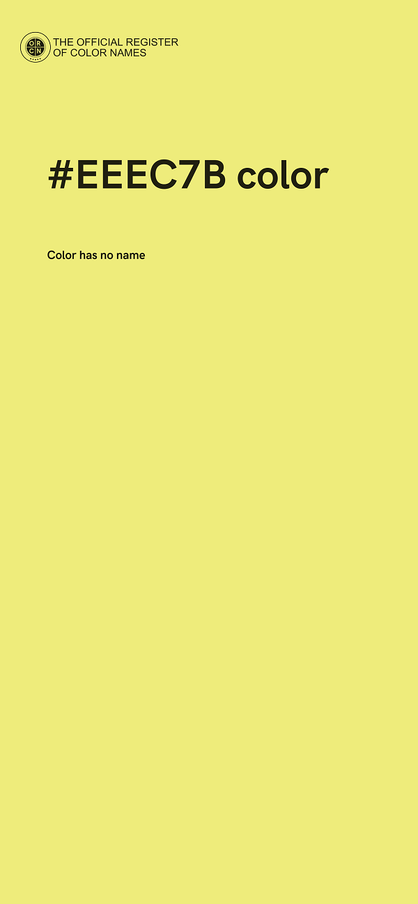 #EEEC7B color image