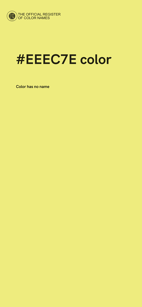 #EEEC7E color image