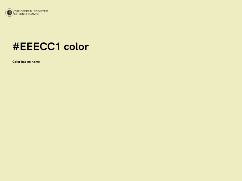 #EEECC1 color image