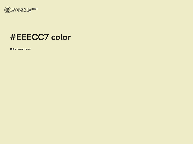 #EEECC7 color image