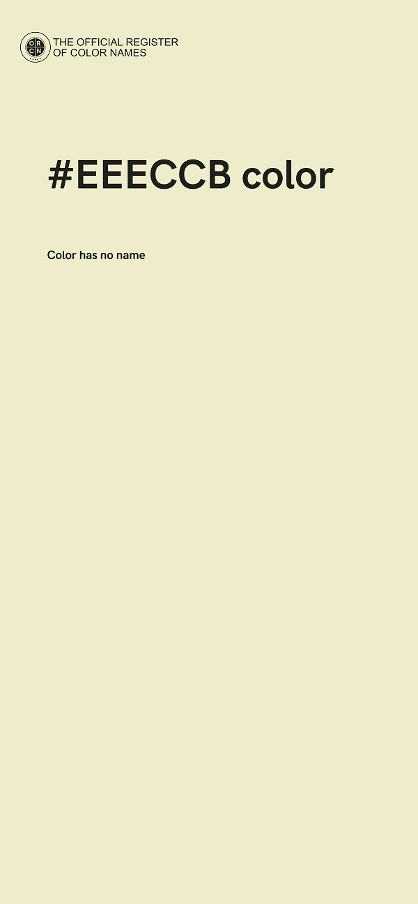 #EEECCB color image