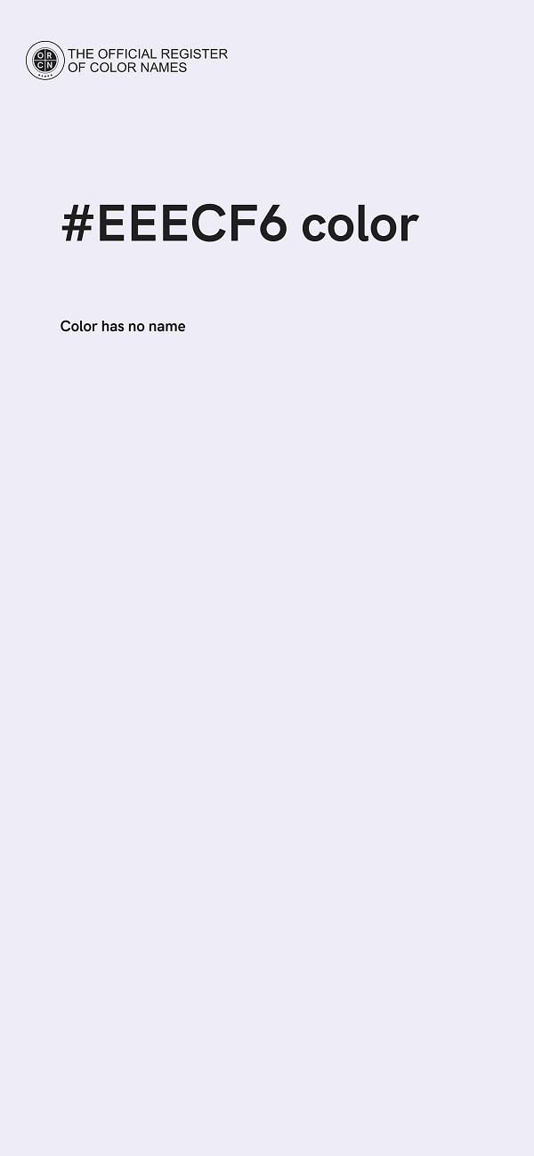 #EEECF6 color image