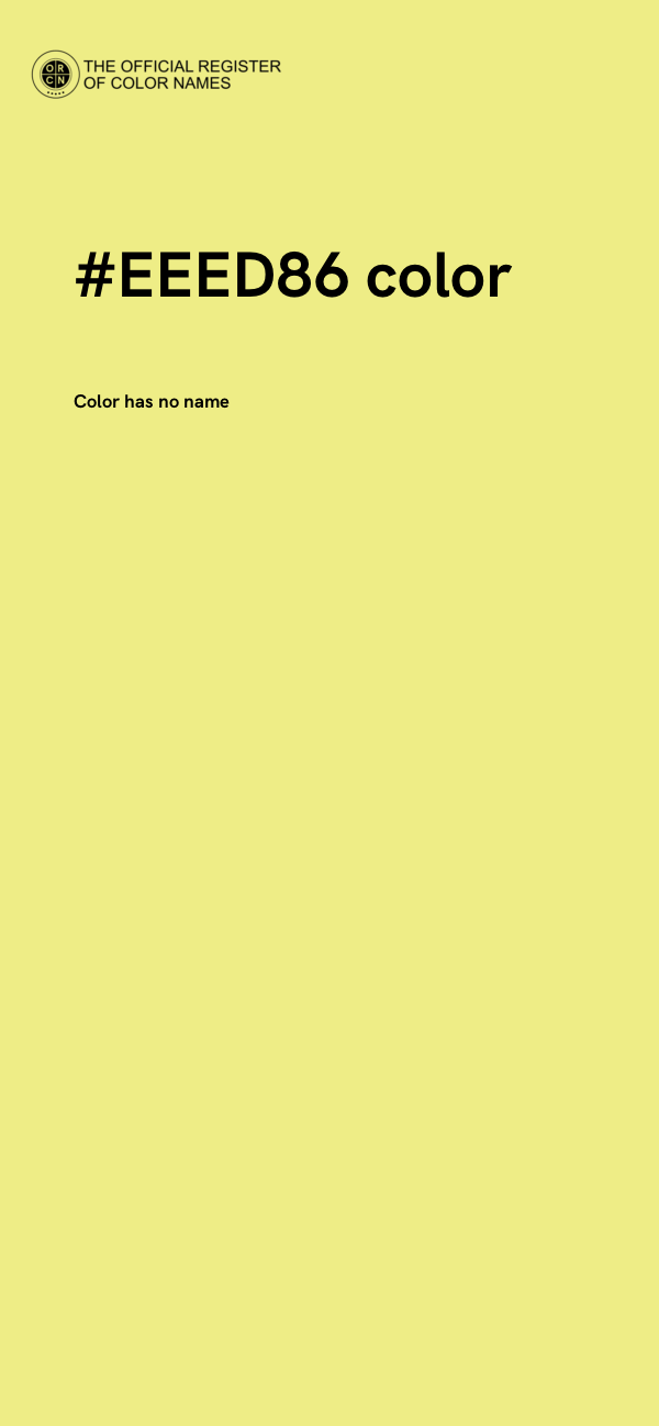 #EEED86 color image