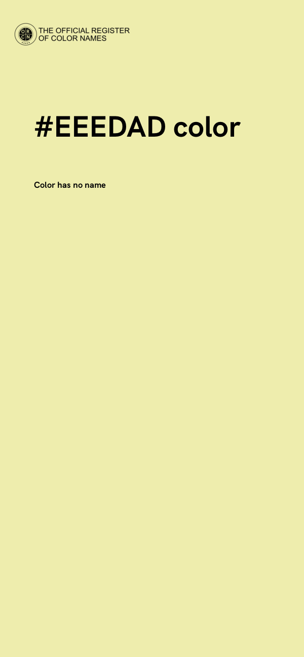 #EEEDAD color image
