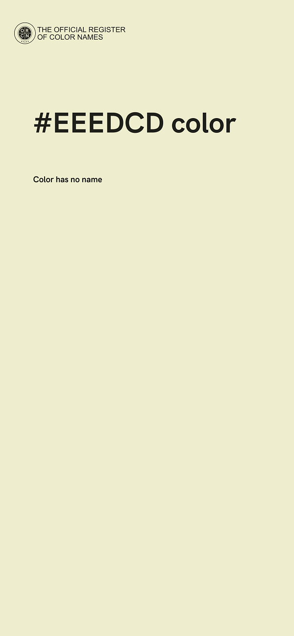 #EEEDCD color image