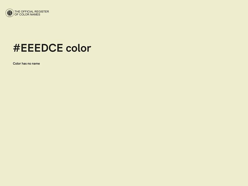 #EEEDCE color image