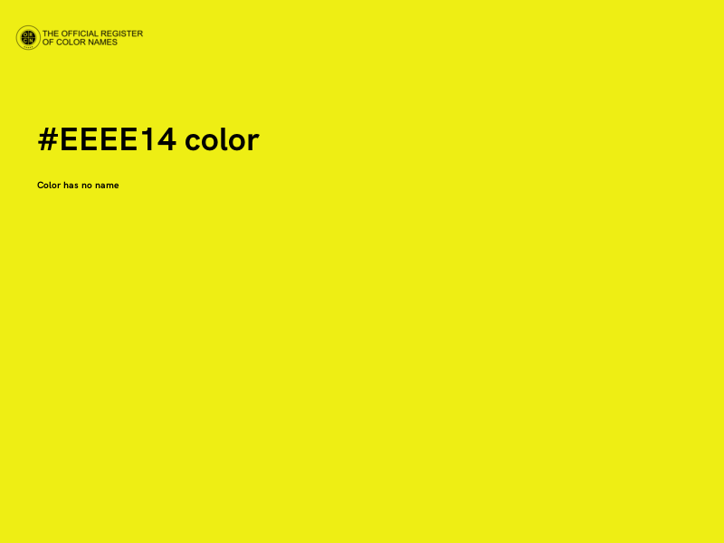 #EEEE14 color image