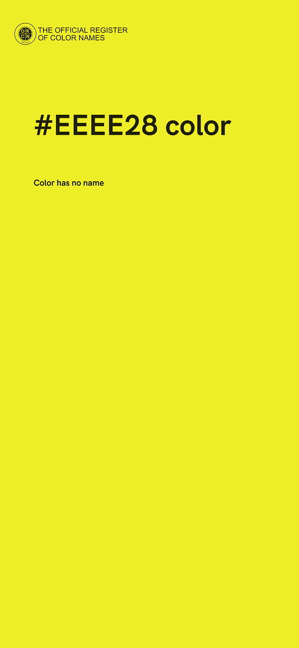 #EEEE28 color image