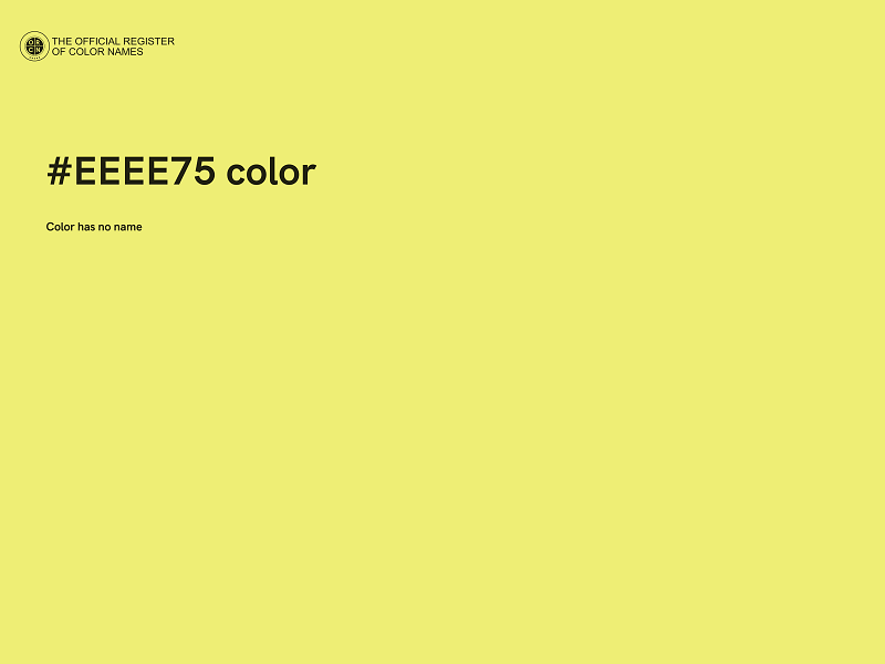 #EEEE75 color image