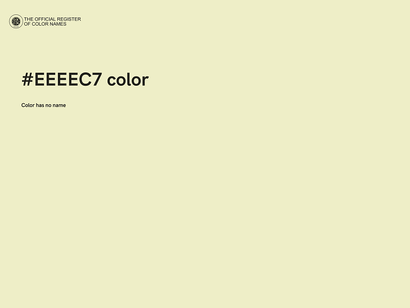 #EEEEC7 color image