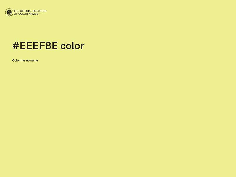 #EEEF8E color image