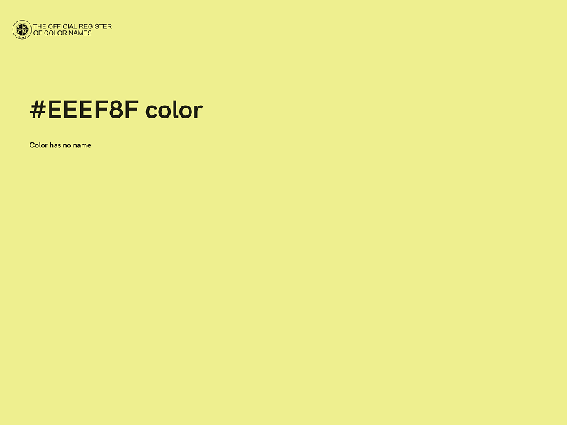 #EEEF8F color image