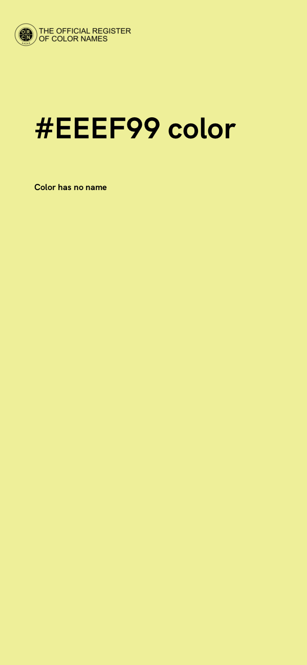 #EEEF99 color image