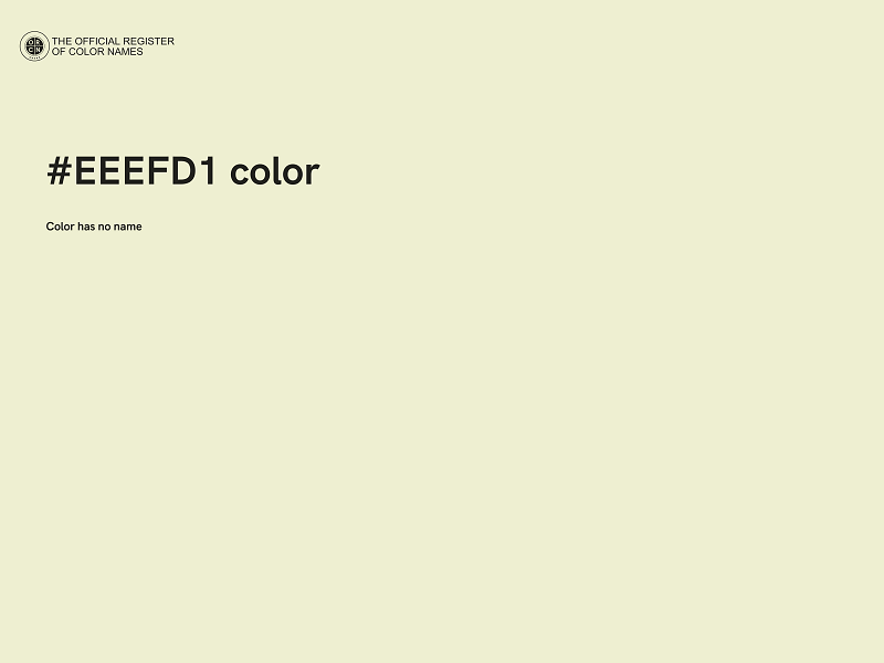 #EEEFD1 color image