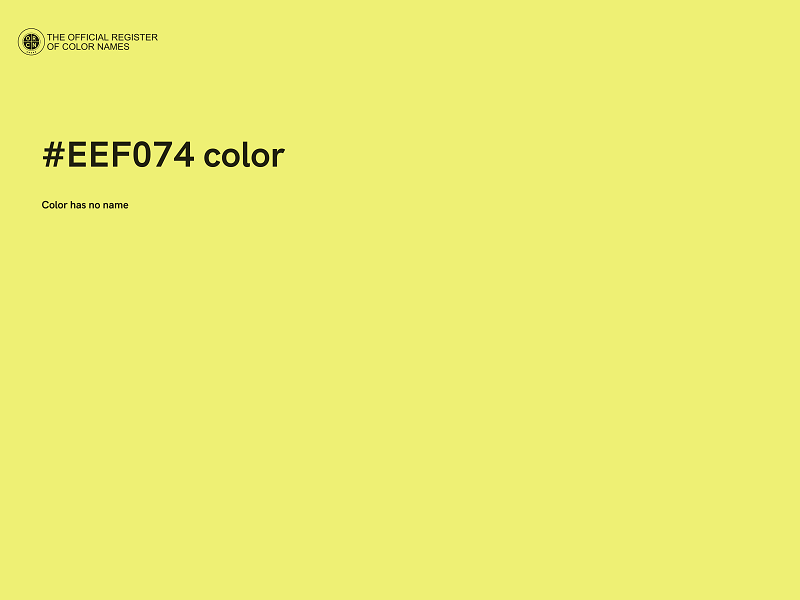 #EEF074 color image