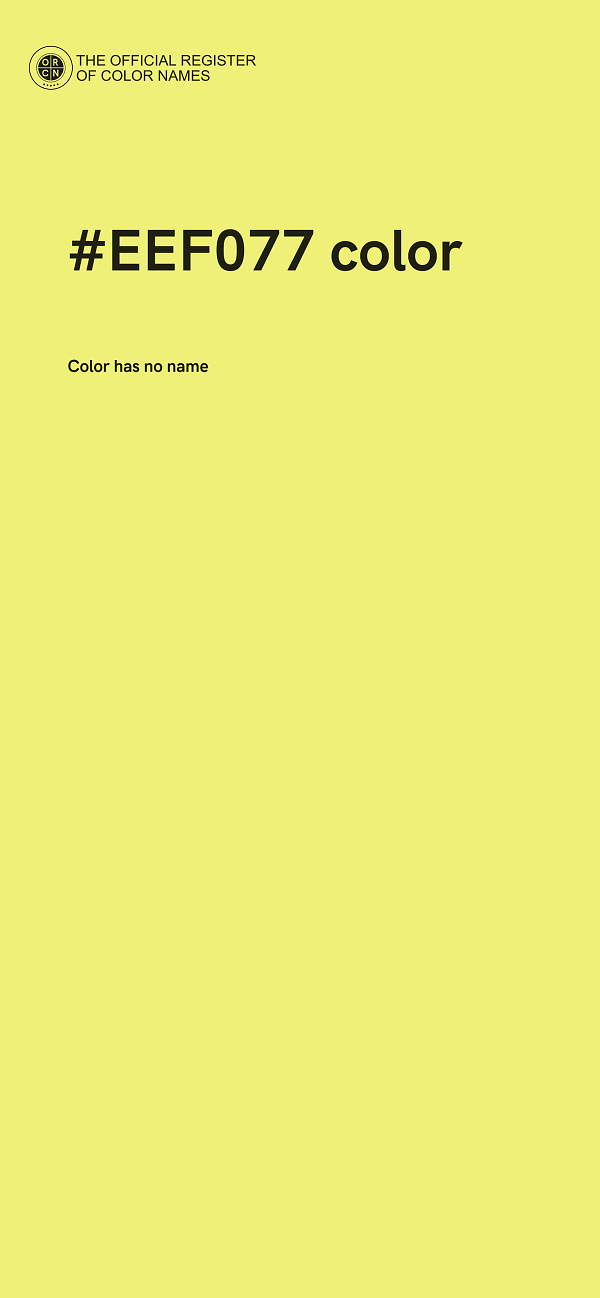 #EEF077 color image