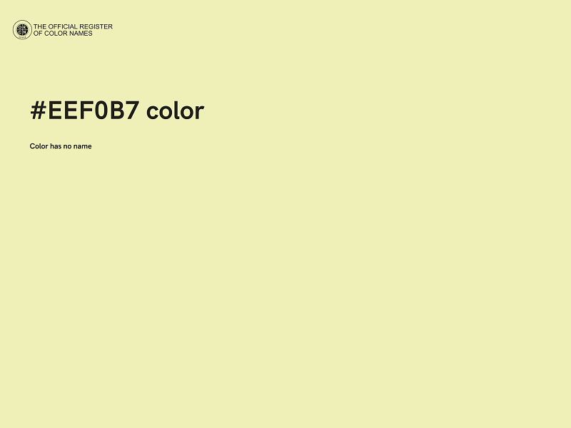 #EEF0B7 color image