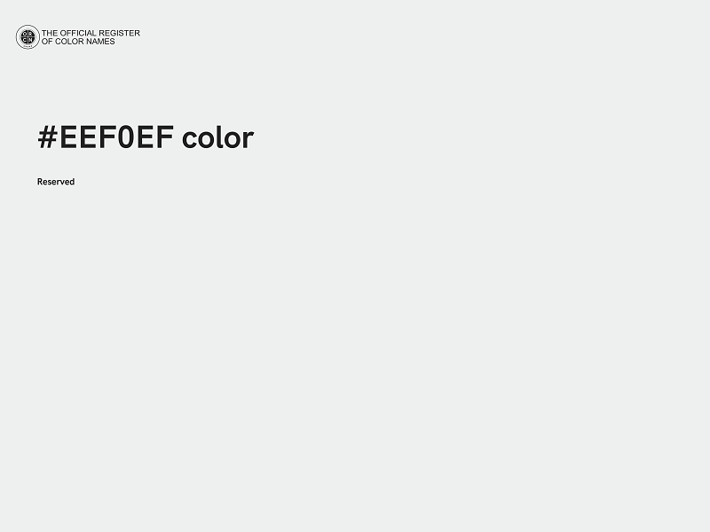 #EEF0EF color image